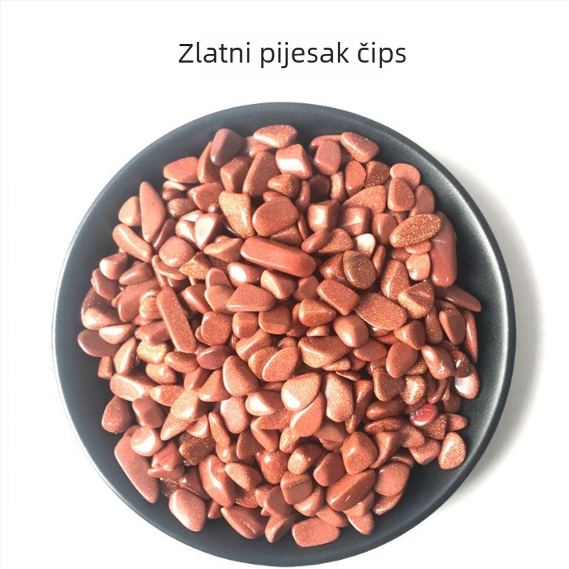 Prirodni kristalni šljunak 3-5 mm za uređenje vrta – bijeli, žuti i ružičasti ametist i ahat