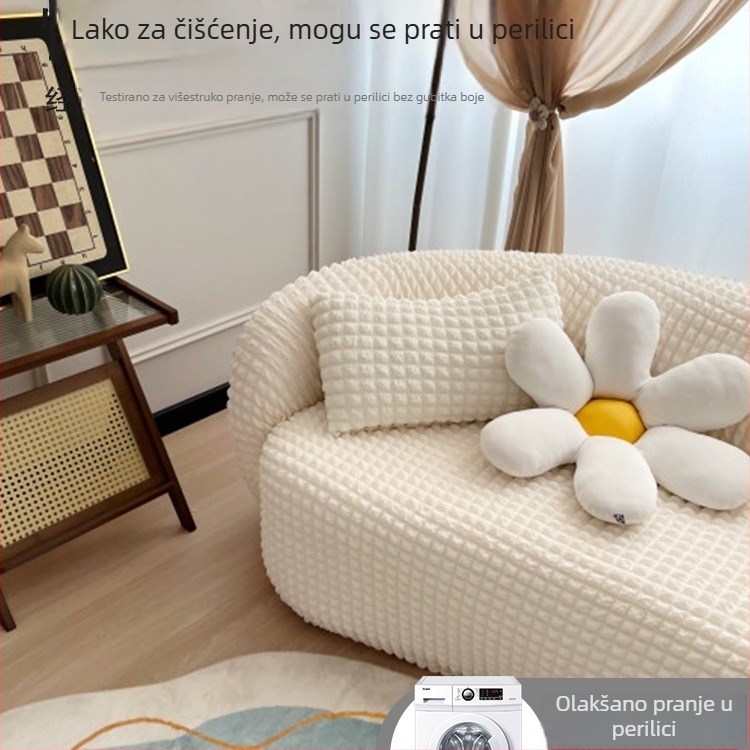 Jednodelna univerzalna navlaka za modularni kauč s elastnim zakrivljenim oblikom, tkanina s svilenim cvjetnim uzorkom, uzorak 69850, SKU F98JT56HH5SS95