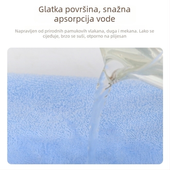Set ručnika za lice – poklon, od 100% pamuka, 32s pređa, težina 100–120 g, šivenje i ravno tkanje