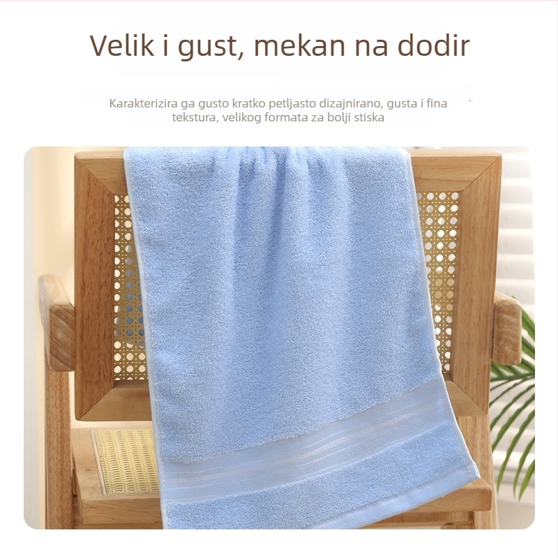 Set ručnika za lice – poklon, od 100% pamuka, 32s pređa, težina 100–120 g, šivenje i ravno tkanje