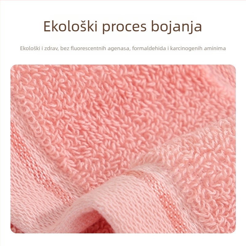 Set ručnika za lice – poklon, od 100% pamuka, 32s pređa, težina 100–120 g, šivenje i ravno tkanje