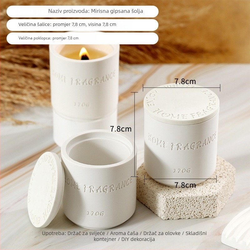 Smolna osmerokutna čaša za svijeće — ručna izrada, DIY aromaterapija, stolna dekoracija i držač za olovke