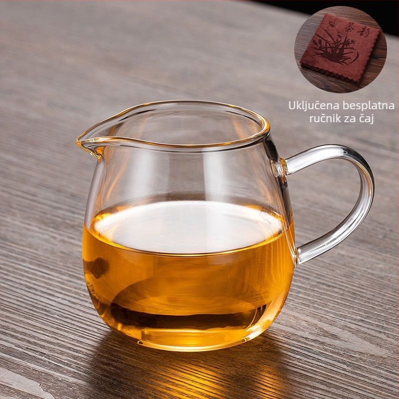 Čajni set od toplinski otpornog debelog stakla s integriranim čajnim filterom i filtrom za ekstrakciju čaja