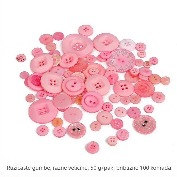 Dječji set DIY rukotvorina s gumbima od smole i materijalima za izradu cvijeća