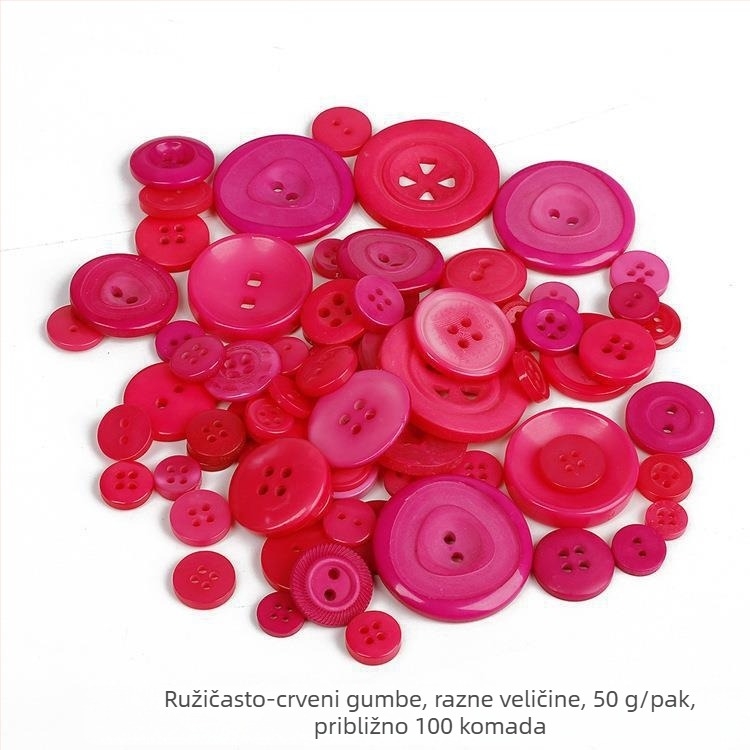 Dječji set DIY rukotvorina s gumbima od smole i materijalima za izradu cvijeća