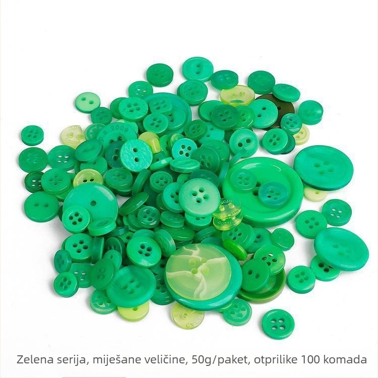 Dječji set DIY rukotvorina s gumbima od smole i materijalima za izradu cvijeća