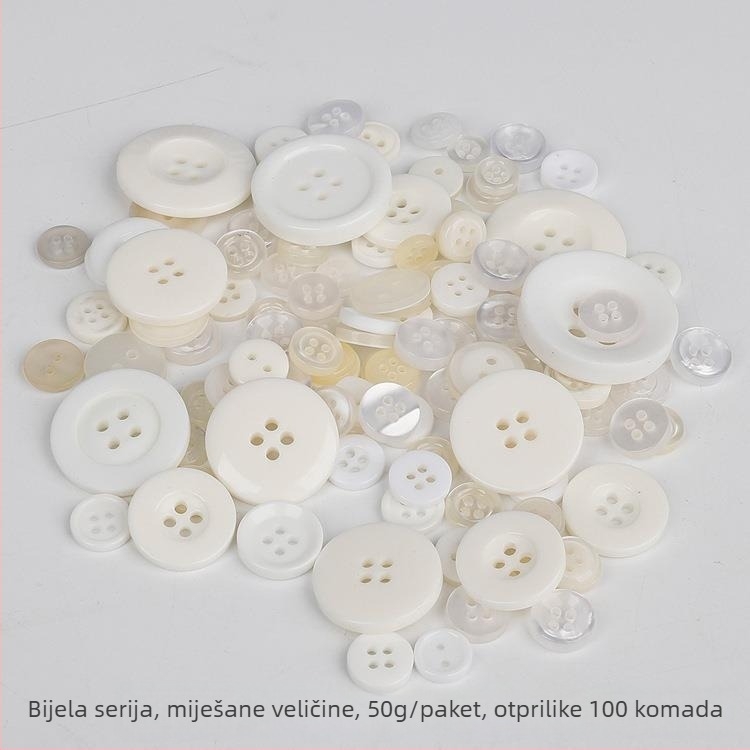 Dječji set DIY rukotvorina s gumbima od smole i materijalima za izradu cvijeća