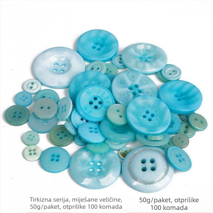 Dječji set DIY rukotvorina s gumbima od smole i materijalima za izradu cvijeća