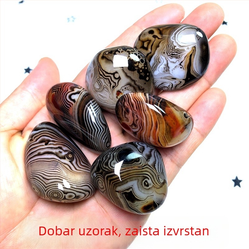 Privjesak od agata s prirodnim kamenom, poliran završetak, prirodan oblik, viseći ukras, novi kineski stil