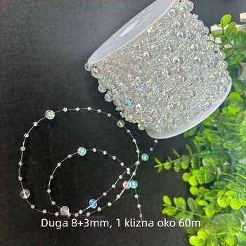 DIY dodaci za nakit s akrilnim perlama, ekološki prihvatljiva obrada, pastirski stil, svježi i slatki dizajn