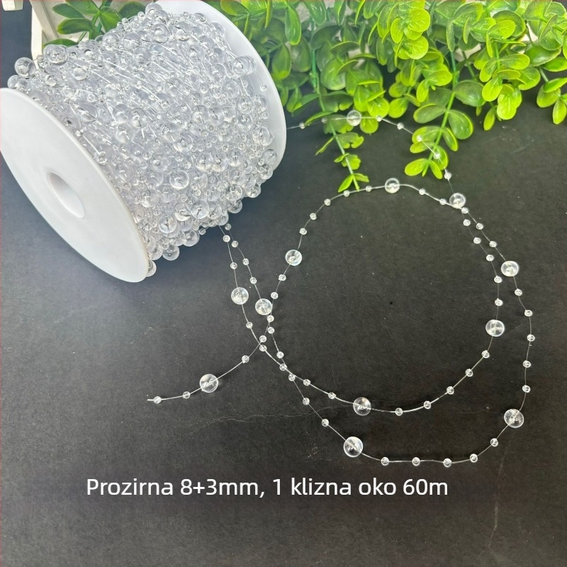 DIY dodaci za nakit s akrilnim perlama, ekološki prihvatljiva obrada, pastirski stil, svježi i slatki dizajn