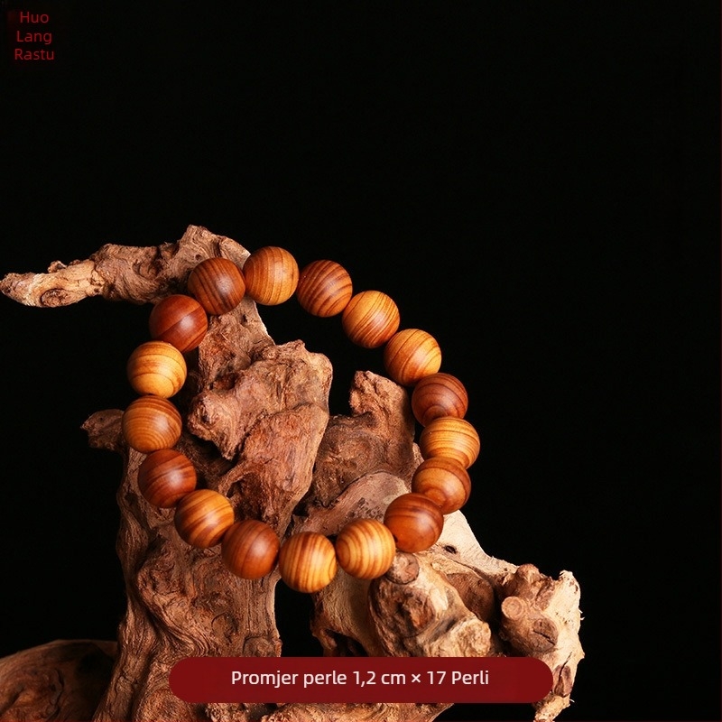 Narukvica od tuje – retro, unisex, ručno izrađena, 108 perli