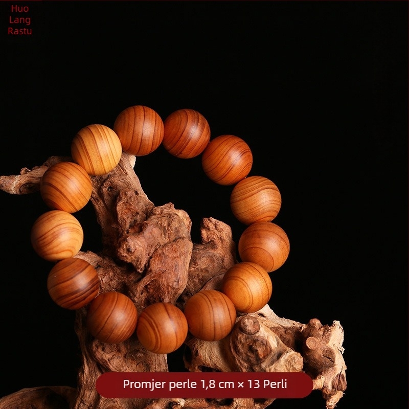 Narukvica od tuje – retro, unisex, ručno izrađena, 108 perli