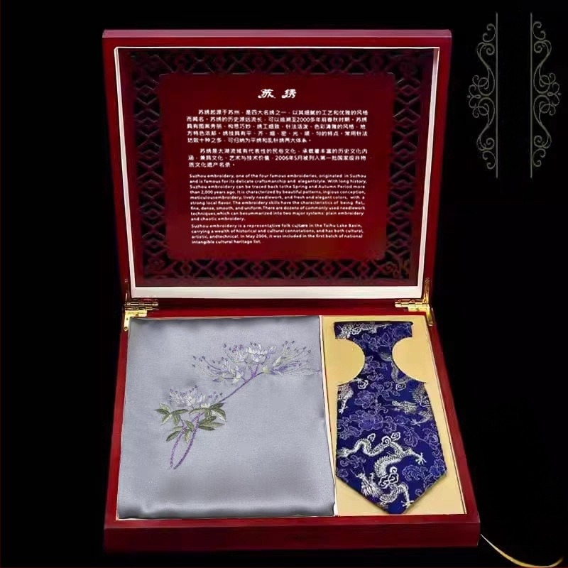 Šal od svile s izvezenim detaljima, 100% svila, kineski stil, umjetnički vintage, marka Shuo yi, kod ZS001