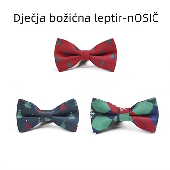 Dječji leptir-mašna za ovratnik s karikaturalnim uzorkom, poliester vlakno, ploski vrh