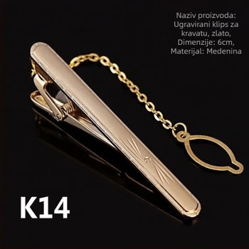 Klip za kravatu – bakar, unisex/poslovni stil, težina 0,01 kg