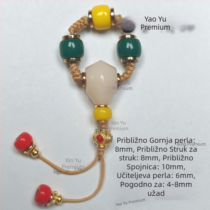 DIY Liuli nakit dodaci – Trostruki set s Traffic Light perlicama, Izvorni dizajn, Proljeće 2025 (Materijal: Liuli; Obrada: Ostalo; Godina/Sezona: Proljeće 2025)