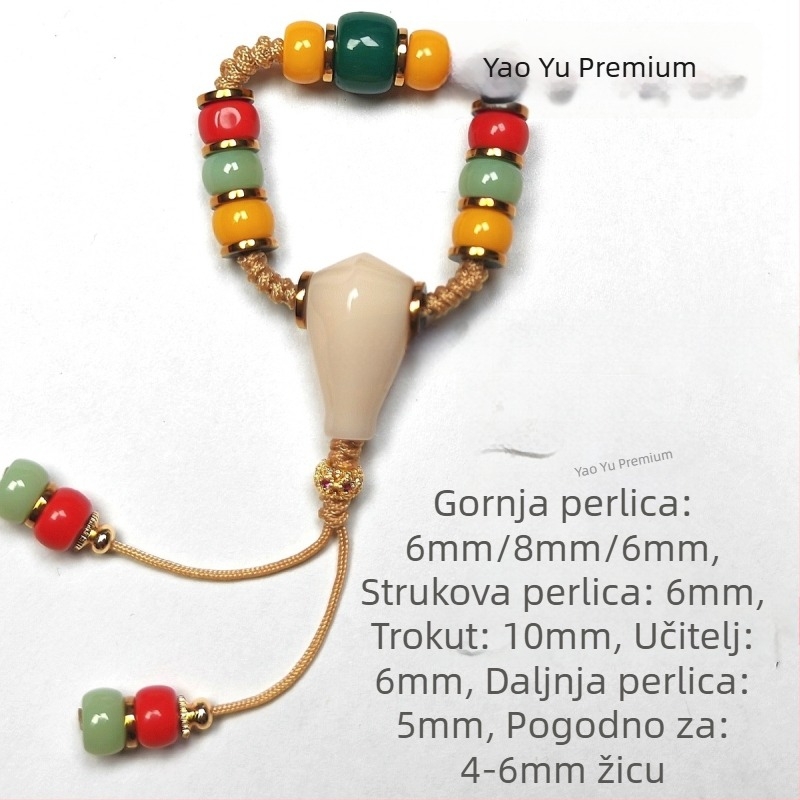 DIY Liuli nakit dodaci – Trostruki set s Traffic Light perlicama, Izvorni dizajn, Proljeće 2025 (Materijal: Liuli; Obrada: Ostalo; Godina/Sezona: Proljeće 2025)