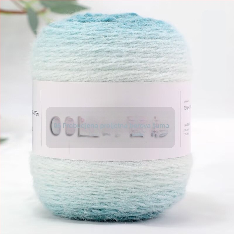 Priča za deke s gradientnim dizajnom, Semi-worsted, ball yarn konac za ručno pletenje, alias Cake line, brand Also Warm