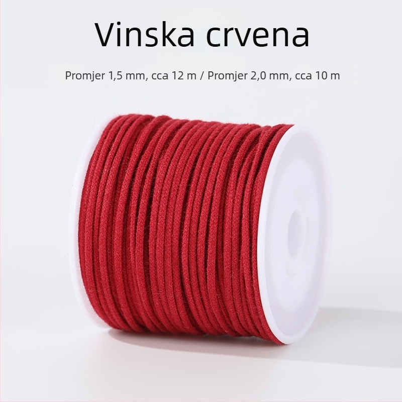 Šareni pamučni konac s jezgrom za DIY Bodhi narukvicu, ručno pleten, otporan na habanje, višeslojna užad