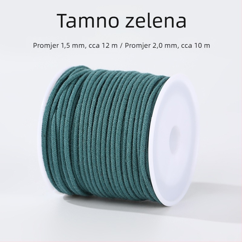 Šareni pamučni konac s jezgrom za DIY Bodhi narukvicu, ručno pleten, otporan na habanje, višeslojna užad