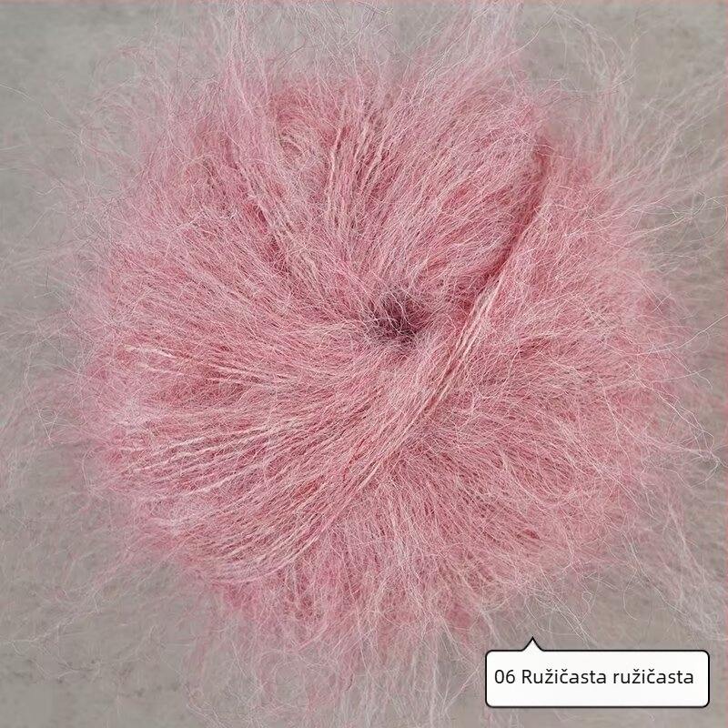 Miješavina pređe za ručno pletenje – alpaka i mohair s dugim vlascima; ring-spun; grupa vlakna; Mu Pai