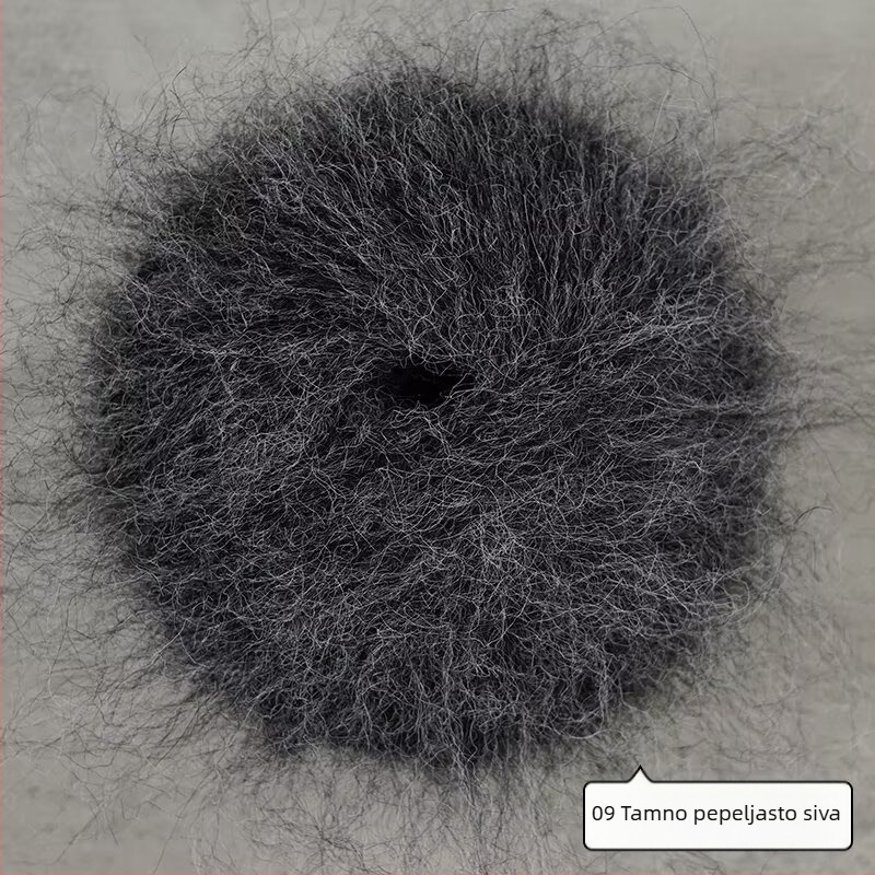 Miješavina pređe za ručno pletenje – alpaka i mohair s dugim vlascima; ring-spun; grupa vlakna; Mu Pai