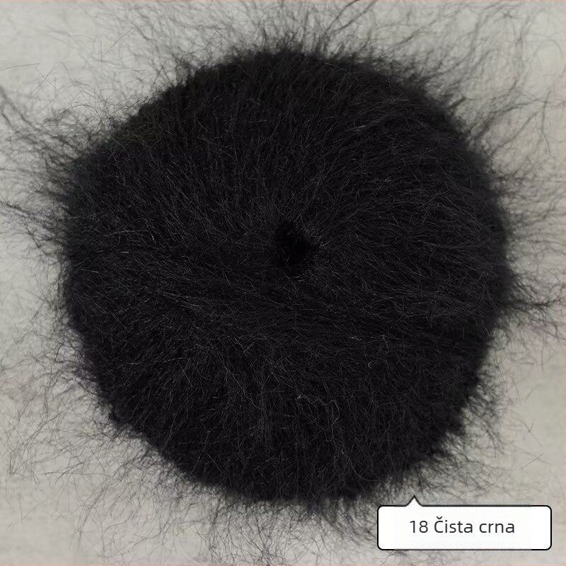 Miješavina pređe za ručno pletenje – alpaka i mohair s dugim vlascima; ring-spun; grupa vlakna; Mu Pai