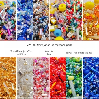 Miyuki rižaste perle – miješane antikne perle za DIY izradu nakita, slobodne perle za narukvice, naušnice i ogrlice