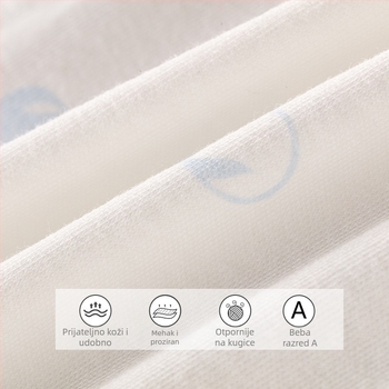 Novorođenče unisex pamučni dugi rukav jumpsuit, 100% pamuk, za dob 0–12 mjeseci, proljeće/jesen