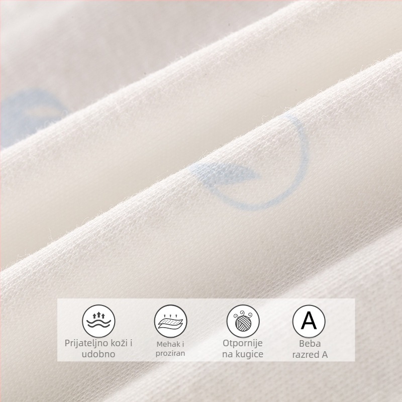 Novorođenče unisex pamučni dugi rukav jumpsuit, 100% pamuk, za dob 0–12 mjeseci, proljeće/jesen