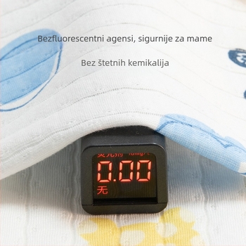 Bebina pamuk kratkih rukava majica s okruglim izrezom (crtani uzorak, 100% pamuk, za novorođenčad 0–1 godina)