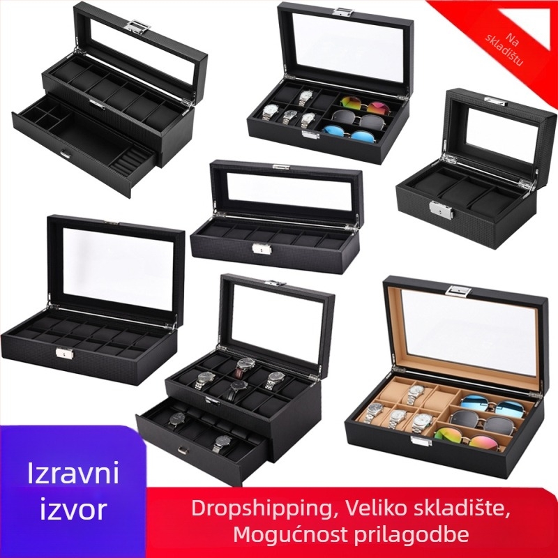 Taiyu drvena kutija za pohranu satova za izlaganje, pakiranje nakita
