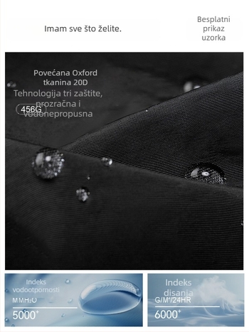 Jakna sa stojećim ovratnikom, prilagođeni logotip i vezen logotipa, 100% poliester, prozračna i vodootporna, srednje duljine, džepovi na zip, muška jesenska vanjska odjeća