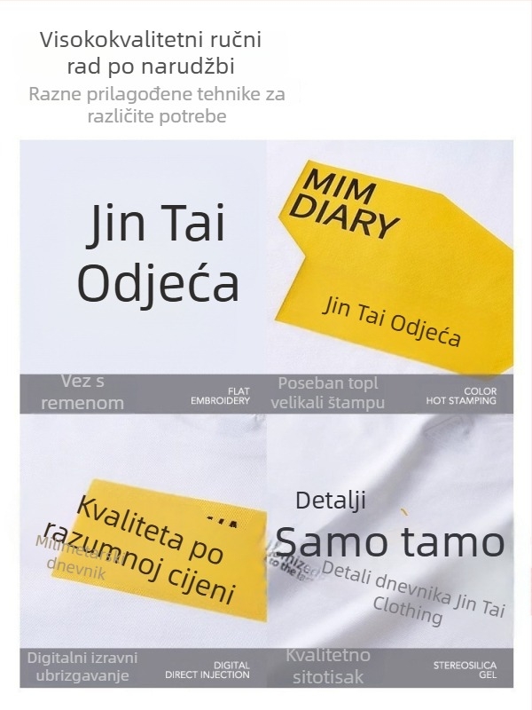 Jakna sa stojećim ovratnikom, prilagođeni logotip i vezen logotipa, 100% poliester, prozračna i vodootporna, srednje duljine, džepovi na zip, muška jesenska vanjska odjeća