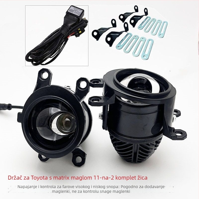 Prednje LED svjetlo za maglu, 45W, 12V, dvostruki fokus s fisheye lećom