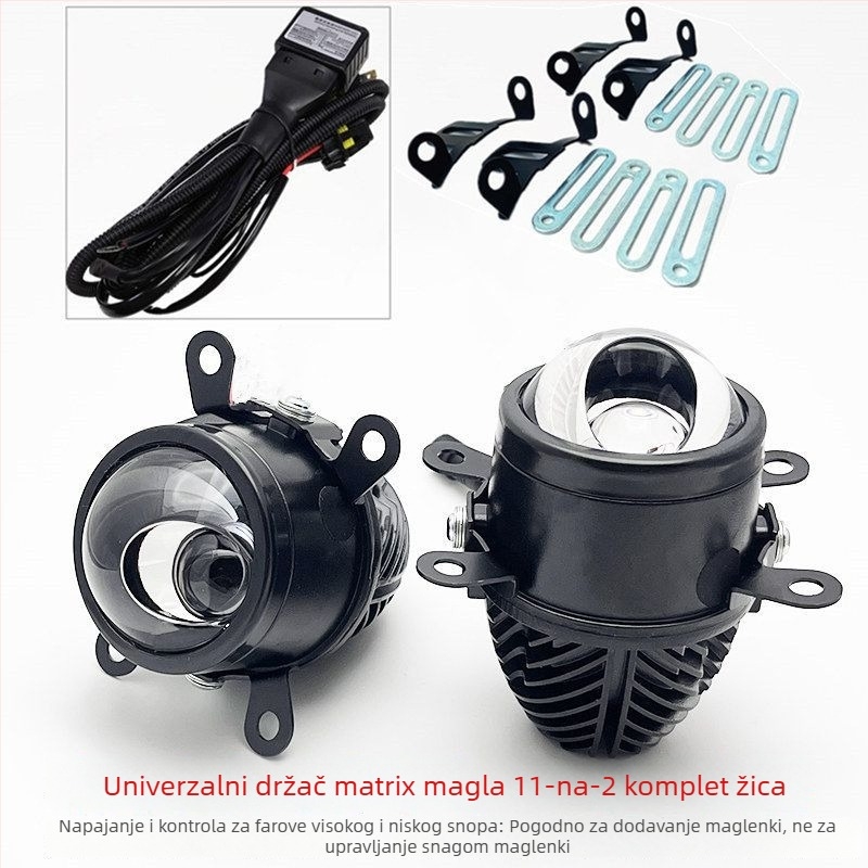 Prednje LED svjetlo za maglu, 45W, 12V, dvostruki fokus s fisheye lećom