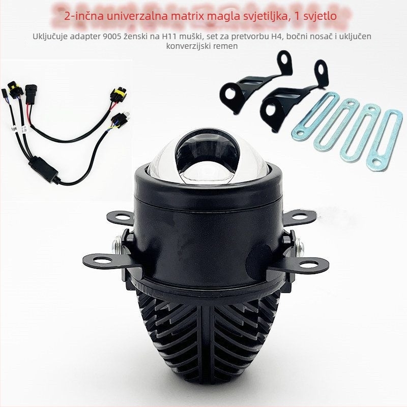 Prednje LED svjetlo za maglu, 45W, 12V, dvostruki fokus s fisheye lećom