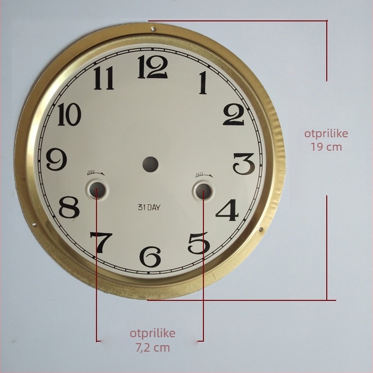 Mehanički brojčanik sata s Yueya pogonom, metalni brojčanik, dvostrani DIY brojčanik sata