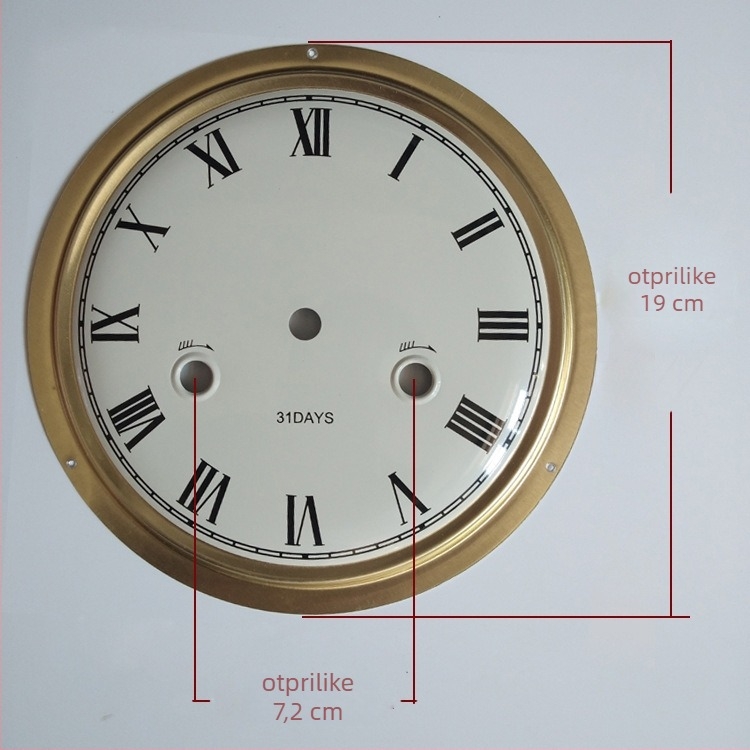 Mehanički brojčanik sata s Yueya pogonom, metalni brojčanik, dvostrani DIY brojčanik sata