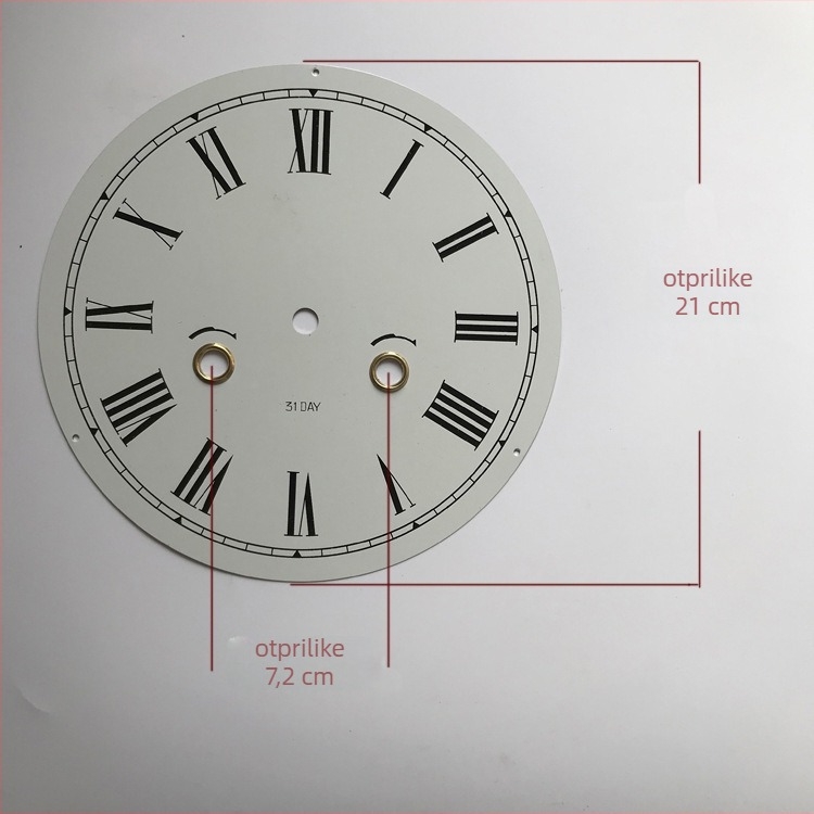 Mehanički brojčanik sata s Yueya pogonom, metalni brojčanik, dvostrani DIY brojčanik sata