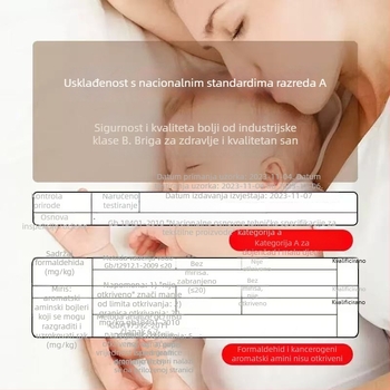 Antibakterijski pamučni zaštitnik madraca s vodootpornim, s potpuno pokrivenim madracem, protiv plijesni, plišani materijal, za krevet 1,5 m