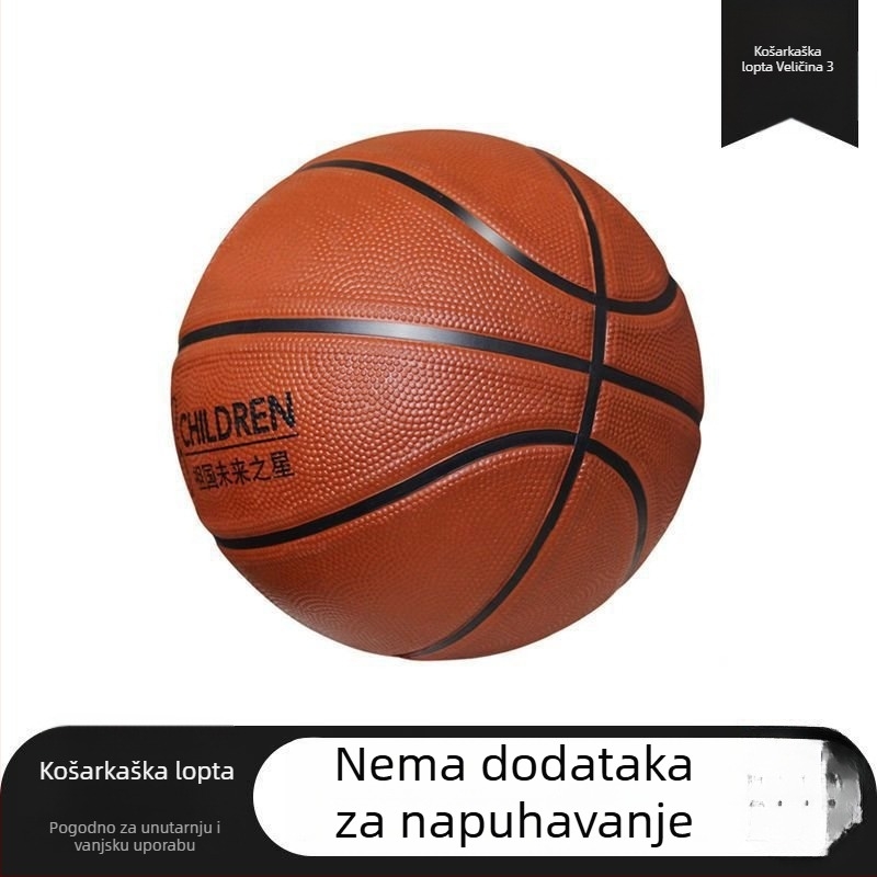 Plava mala košarkaška lopta za djecu i tinejdžere – izdržljiva mekana gumena lopta