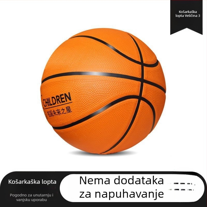 Plava mala košarkaška lopta za djecu i tinejdžere – izdržljiva mekana gumena lopta