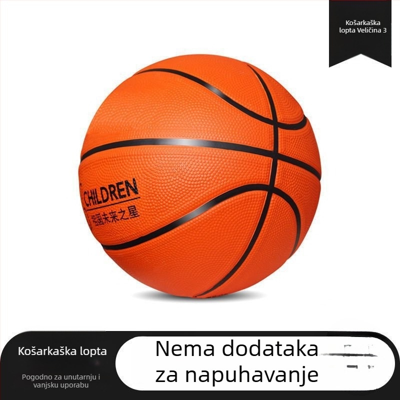 Plava mala košarkaška lopta za djecu i tinejdžere – izdržljiva mekana gumena lopta