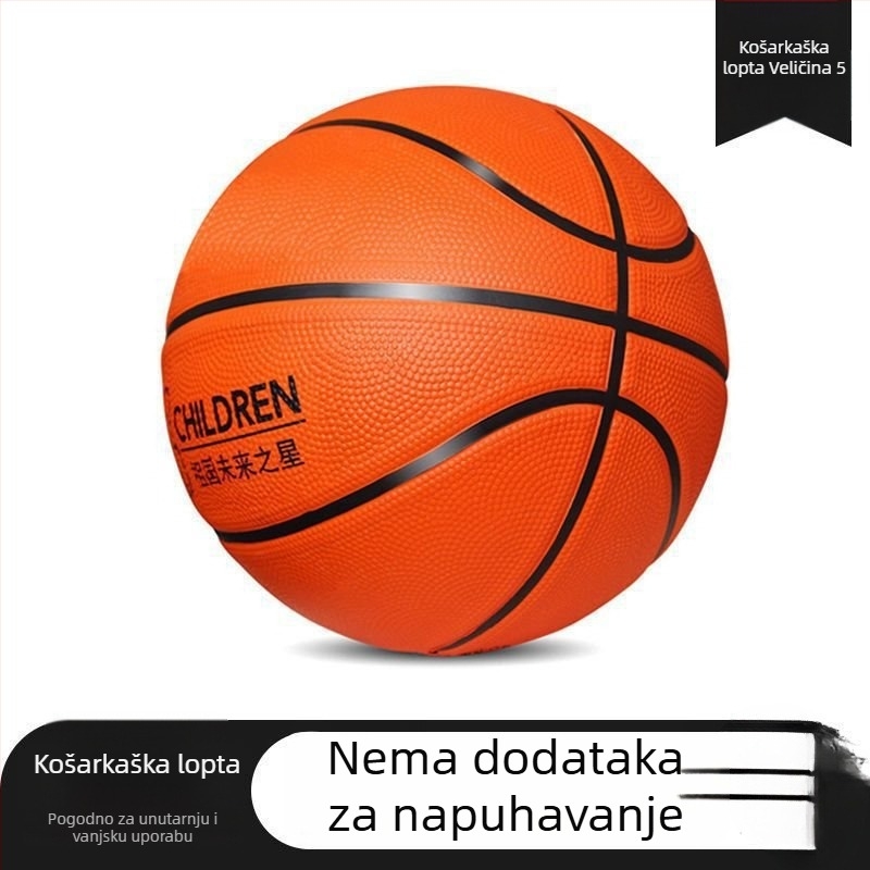 Plava mala košarkaška lopta za djecu i tinejdžere – izdržljiva mekana gumena lopta