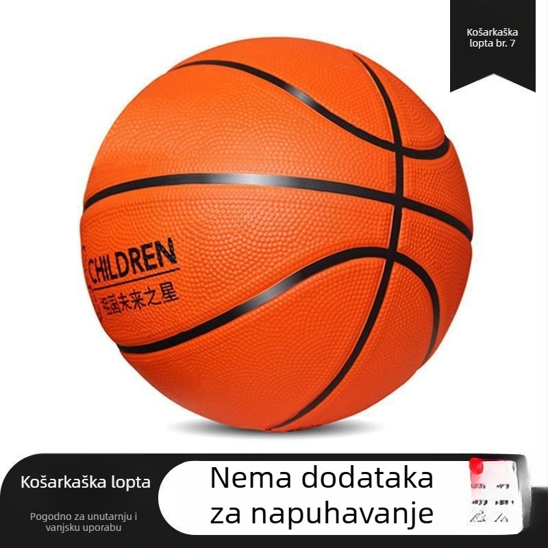 Plava mala košarkaška lopta za djecu i tinejdžere – izdržljiva mekana gumena lopta