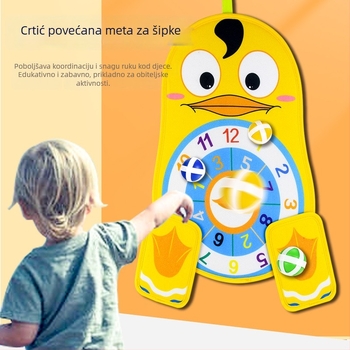 Igra bacanja s ljepilom ciljanom kuglom i pločom sa usisnim pričvršćivačima — Qi Xiaonan; materijal: plišasti tekstil; uzrast 4–6 godina