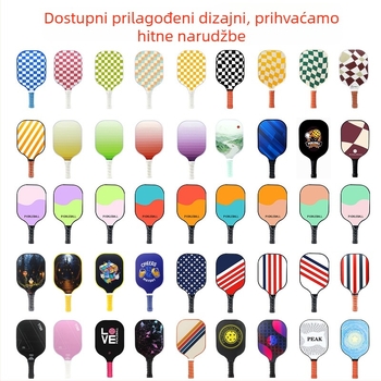 Fiberglass pickleball raketa, Kerui 2611, debljina 10,5 mm, masa 225 g ± 10 g