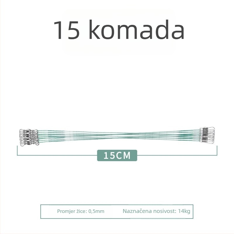 Pod-linija od čelične žice za ribolov, anti-zamotavanje, visoka otpornost na naprezanje, završni konektor-špic, mikro ribolovno opremanje